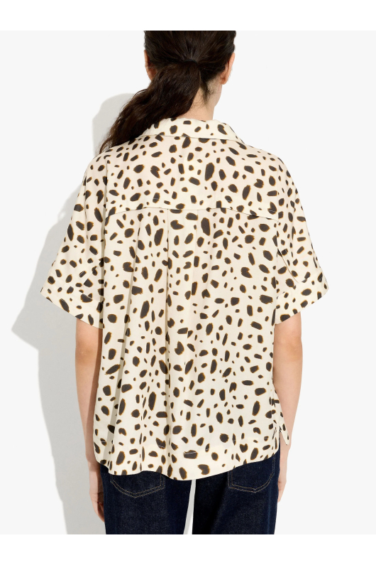 CAMASA CU MANECA SCURTA ANIMAL PRINT