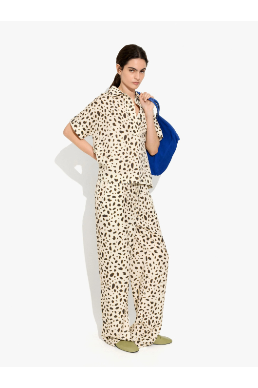 CAMASA CU MANECA SCURTA ANIMAL PRINT