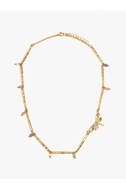 COLIER AURIU CU PIETRE MULTICOLORE