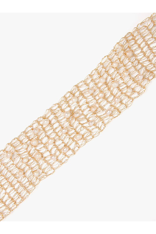 CHOKER AURIU CU PERLE