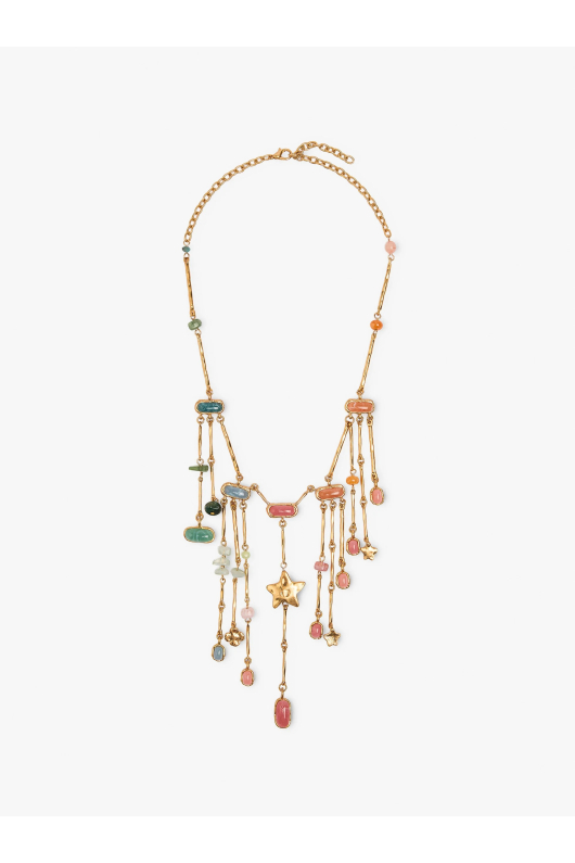 COLIER CU PIETRE MULTICOLORE