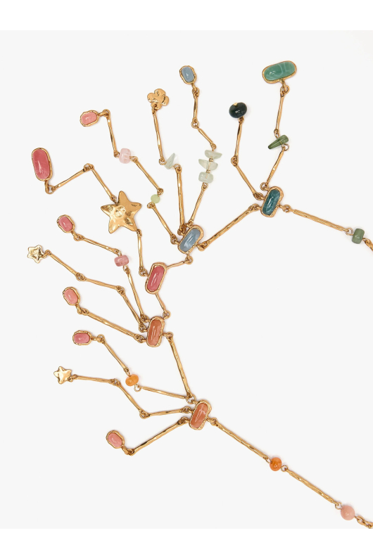 COLIER CU PIETRE MULTICOLORE