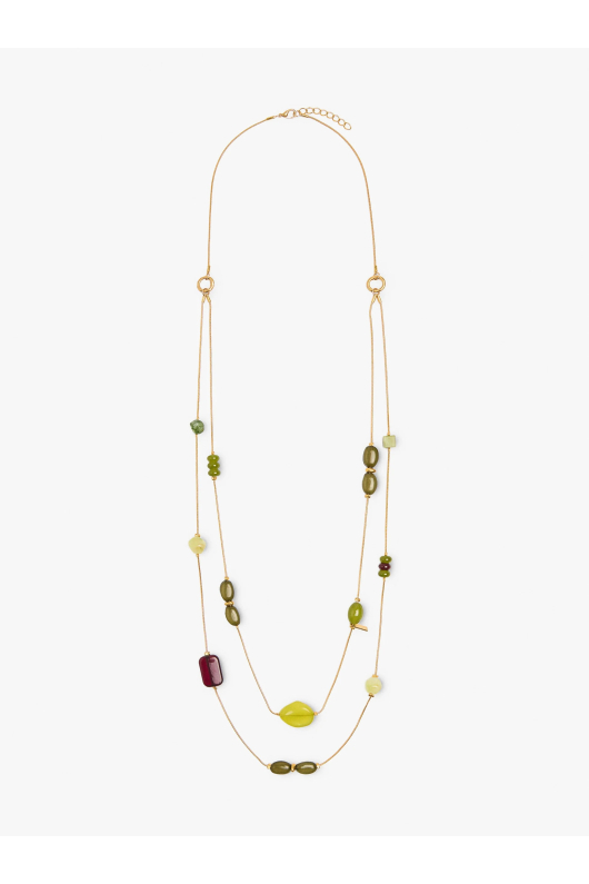 COLIER CU PIETRE MULTICOLORE