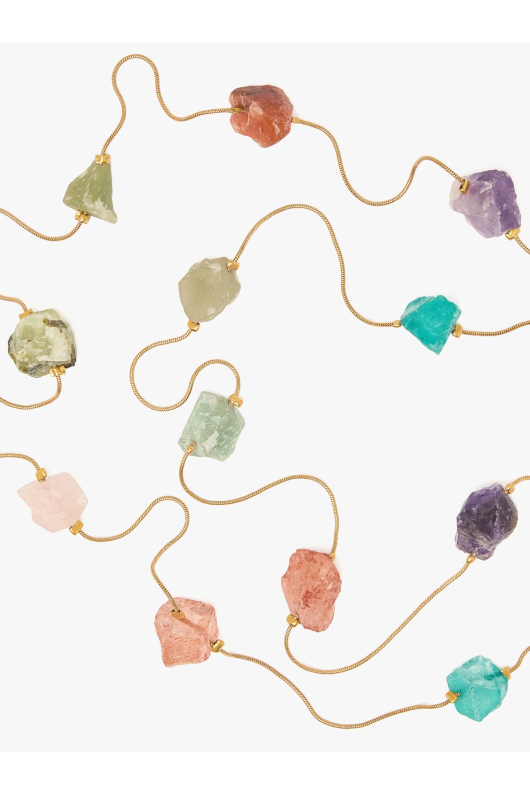COLIER CU PIETRE MULTICOLORE