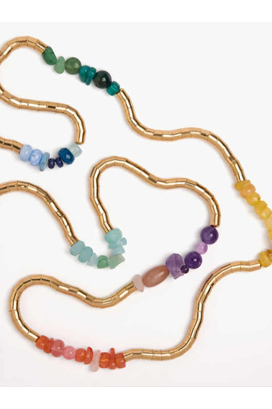 COLIER LUNG MULTICOLOR