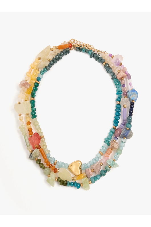 SET COLIERE CU PIETRE MULTICOLORE