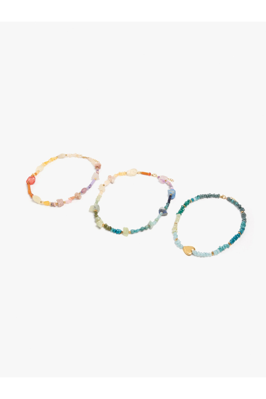 SET COLIERE CU PIETRE MULTICOLORE