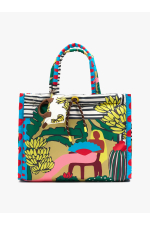 GEANTA CU PRINT MULTICOLOR