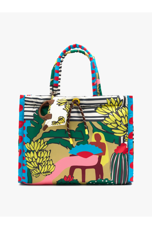GEANTA CU PRINT MULTICOLOR