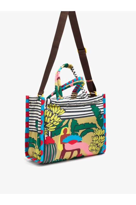 GEANTA CU PRINT MULTICOLOR