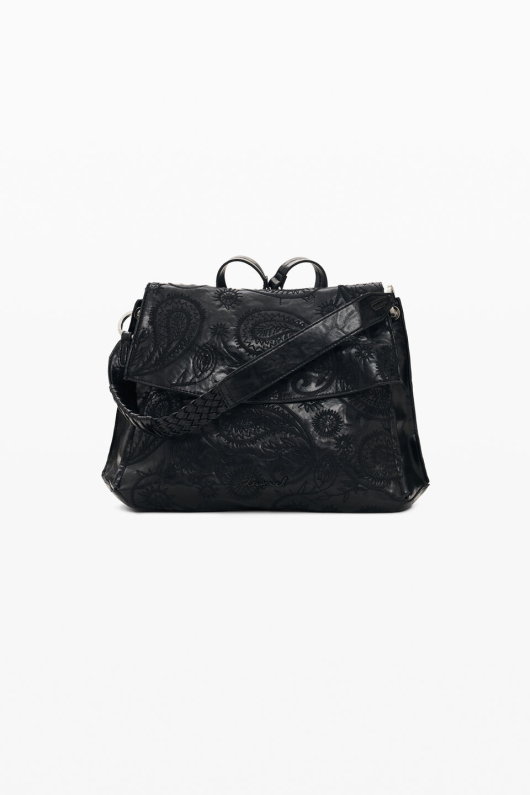 RUCSAC/GEANTA NEAGRA CU BRODERIE