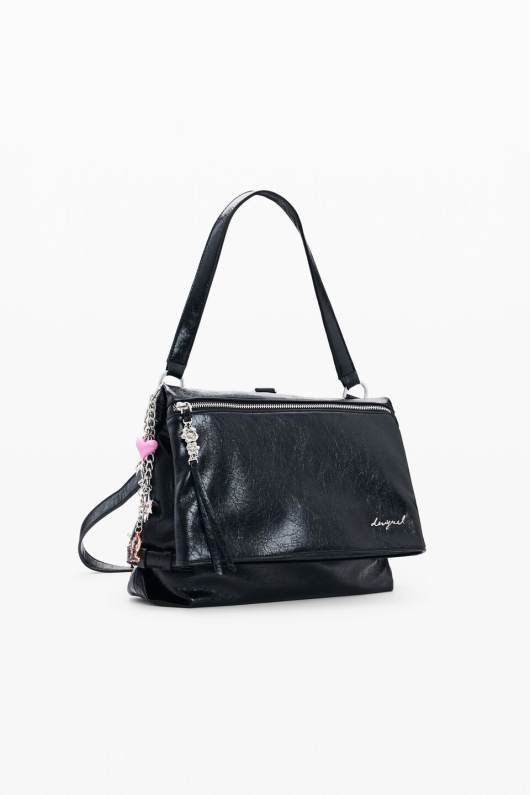 Rucsac mediu cu efect de piele