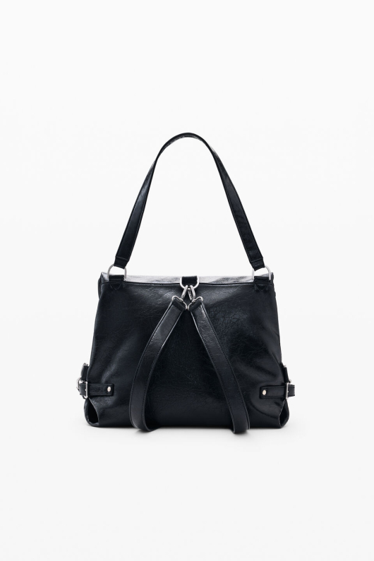 Rucsac mediu cu efect de piele