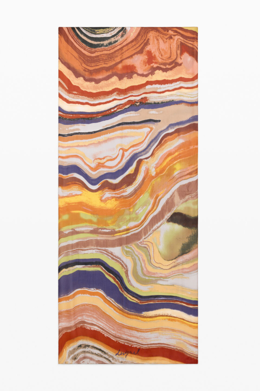 ESARFA DREPTUNGHIULARA, CU PRINT MULTICOLOR