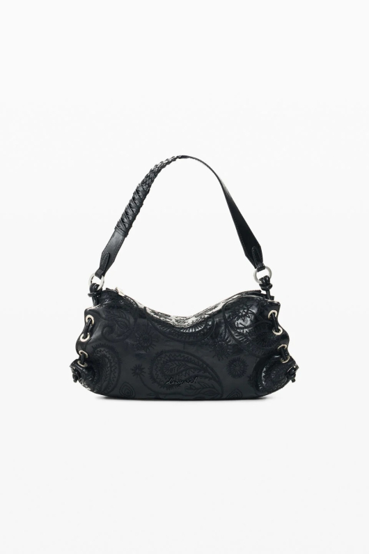GEANTA NEAGRA CU BRODERIE