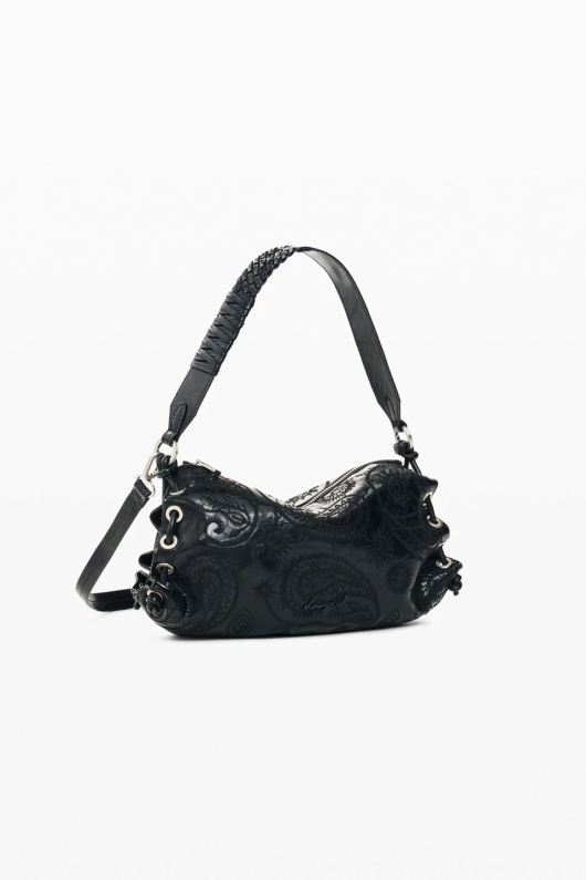 GEANTA NEAGRA CU BRODERIE