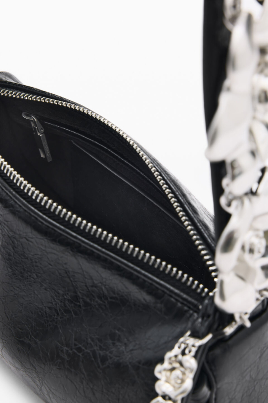 GEANTA MICA, NEAGRA CU CHARM