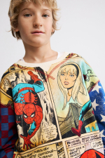 Tricou cu imprimeu tip banda desenata Marvel™