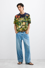 Tricou cu imprimeu natura moarta
