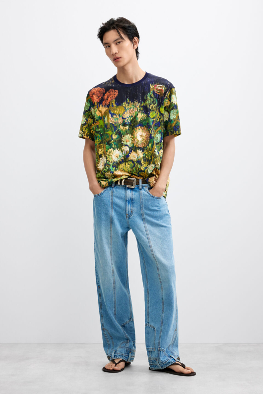 Tricou cu imprimeu natura moarta