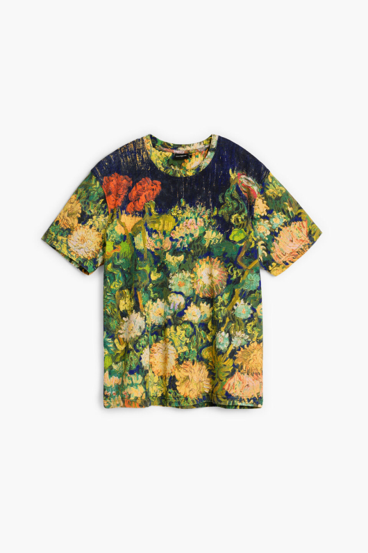 Tricou cu imprimeu natura moarta