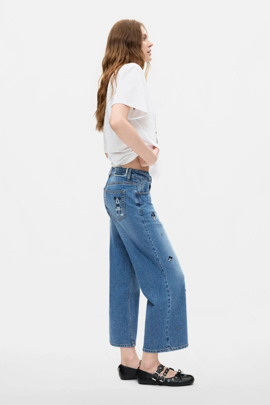 Pantaloni de blugi culotte Mickey™