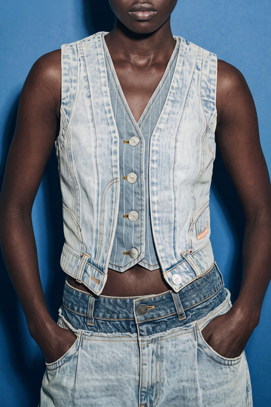 VESTA din denim 100% bumbac