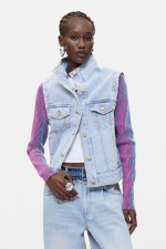 JACHETA DENIM CU MANECI DETASABILE