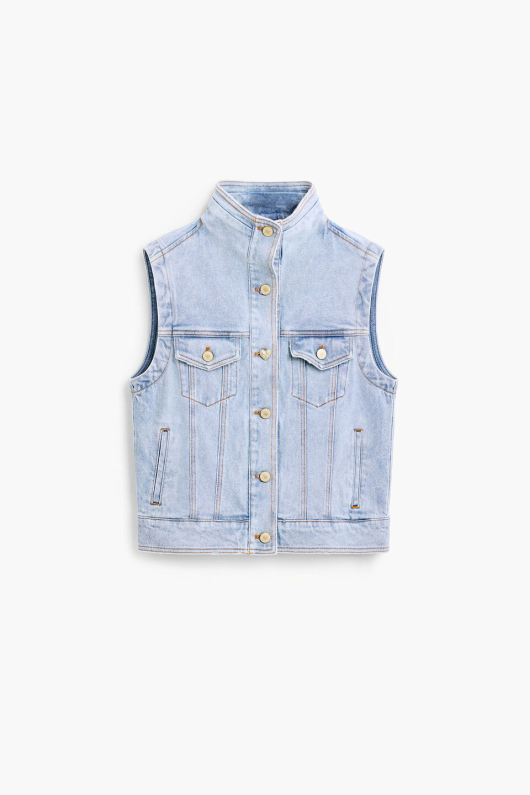 JACHETA DENIM CU MANECI DETASABILE