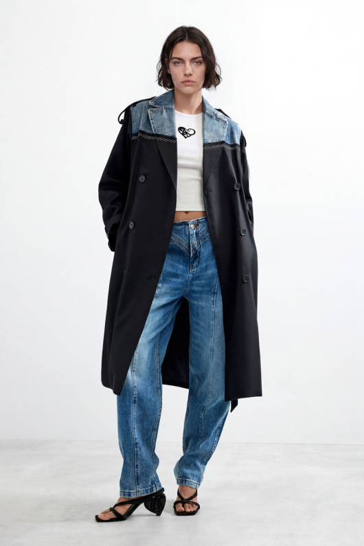 TRENCH LUNG BLEUMARINE