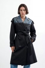 TRENCH LUNG BLEUMARINE