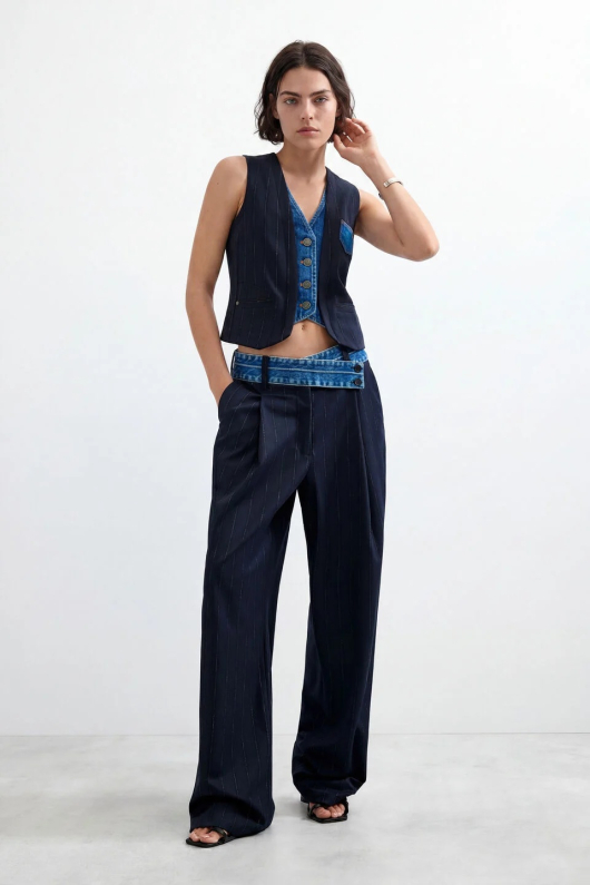 PANTALONI BLEUMARINE CU DUNGI