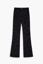PANTALONI NEGRI CU PRINT TEXT