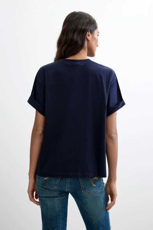 TRICOU BLEUMARINE CU PRINT