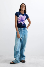 TRICOU BLEUMARINE CU PRINT