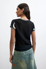 TRICOU NEGRU CU PRINT
