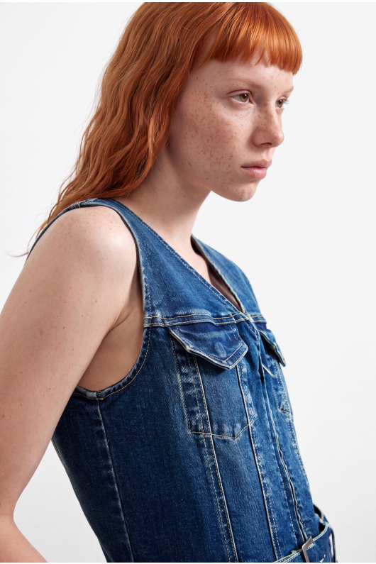 ROCHIE CU DOUA TIPURI DE MATERIALE