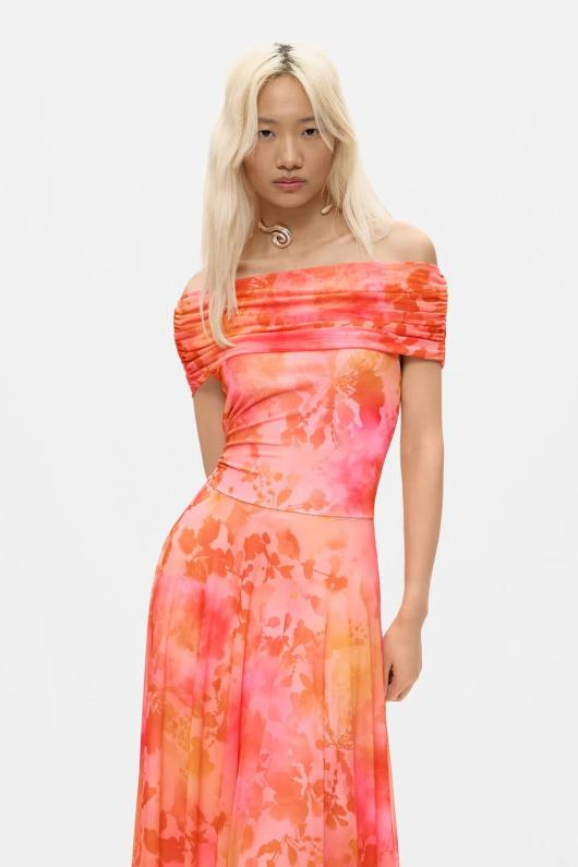 ROCHIE MIDI IN TONURI DE PORTOCALIU