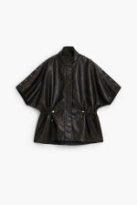 PONCHO CU EFECT DE PIELE