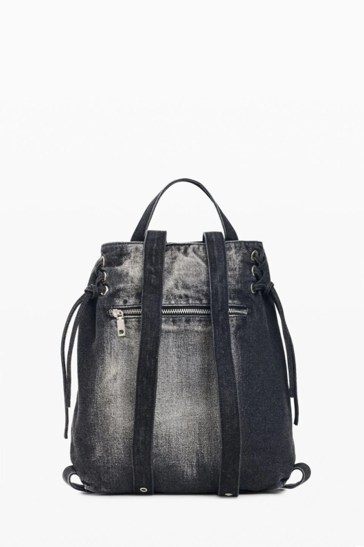 RUCSAC GRI DIN DENIM