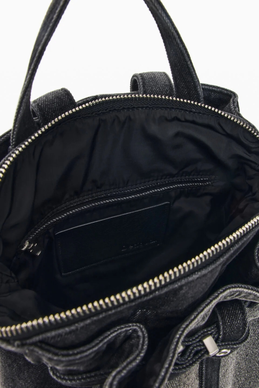 RUCSAC GRI DIN DENIM