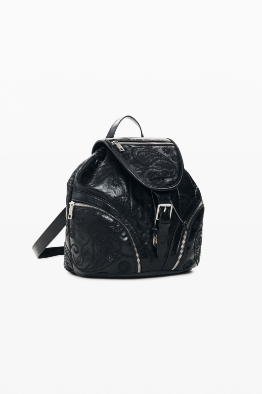 RUCSAC NEGRU CU BRODERIE