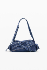 GEANTA DENIM CU FERMOARE APLICATE