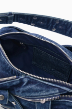 GEANTA DENIM CU FERMOARE APLICATE