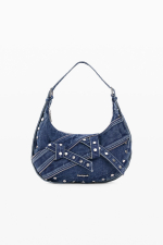 GEANTA DENIM CU FERMOARE APLICATE