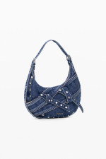 GEANTA DENIM CU FERMOARE APLICATE