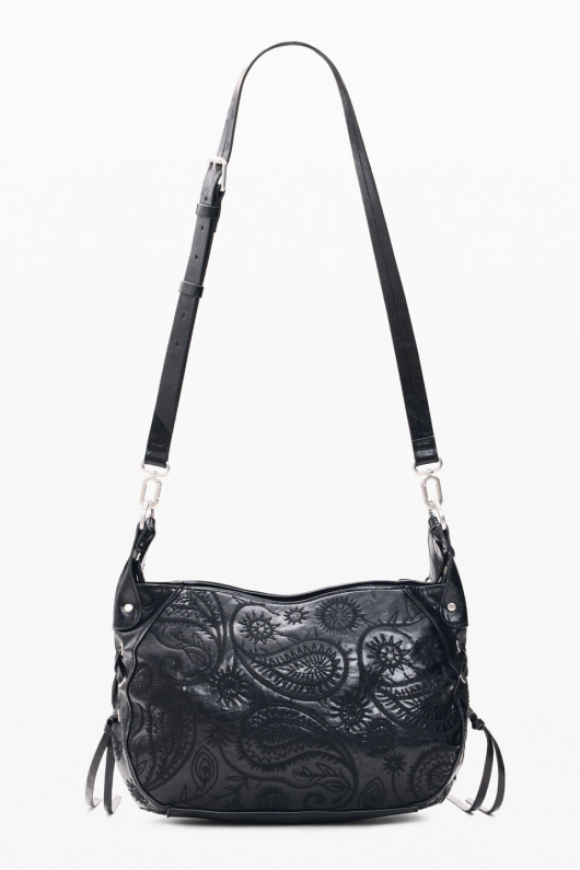 GEANTA NEAGRA CU BRODERIE