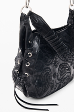 GEANTA NEAGRA CU BRODERIE