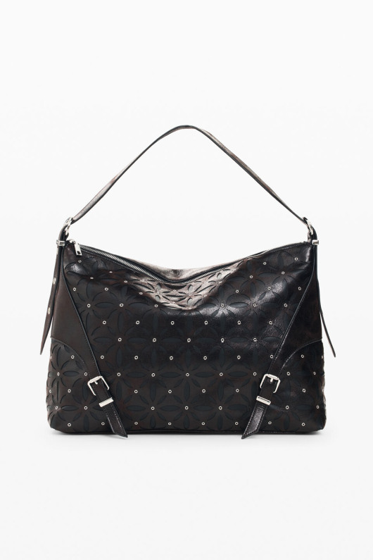 GEANTA MARE, NEAGRA CU TINTE