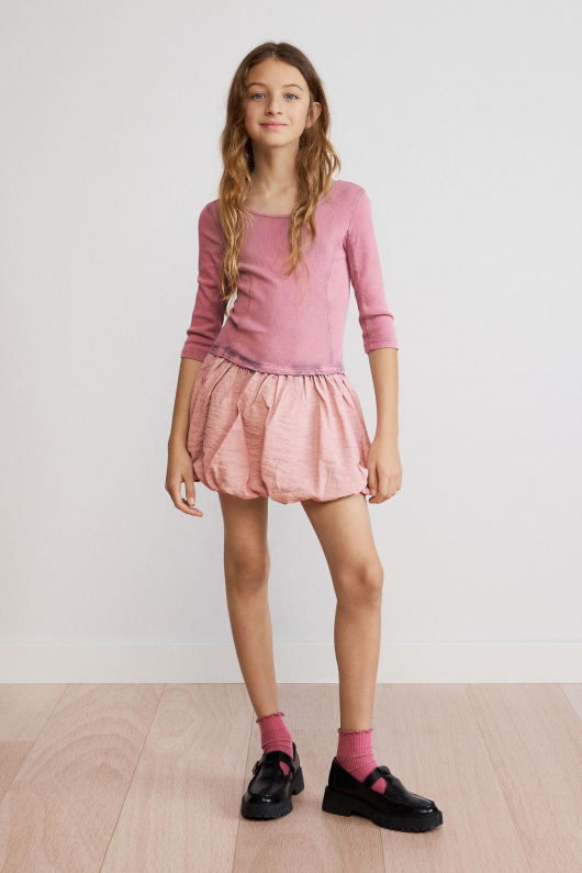 Rochie combinata din tricot